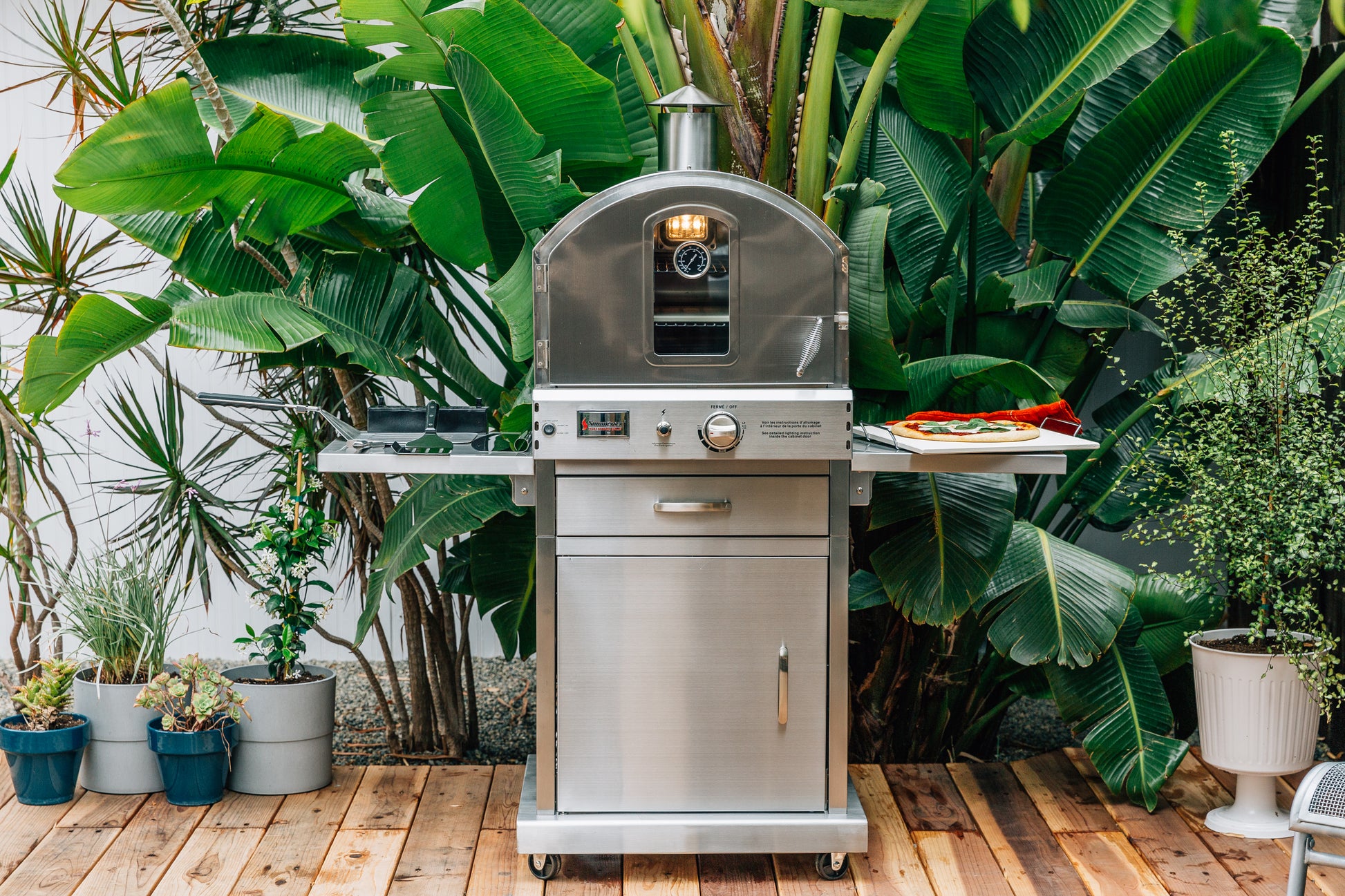 Summerset Outdoor Oven SS-OVFS-NG/LP: Premium Gas Pizza Oven for Perfect Backyard Entertaining Pizza Oven Summerset   