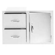 Summerset 2-Drawer & Access Door Combo SSDC2 - Multiple Sizes Combo Doors & Drawers Summerset   