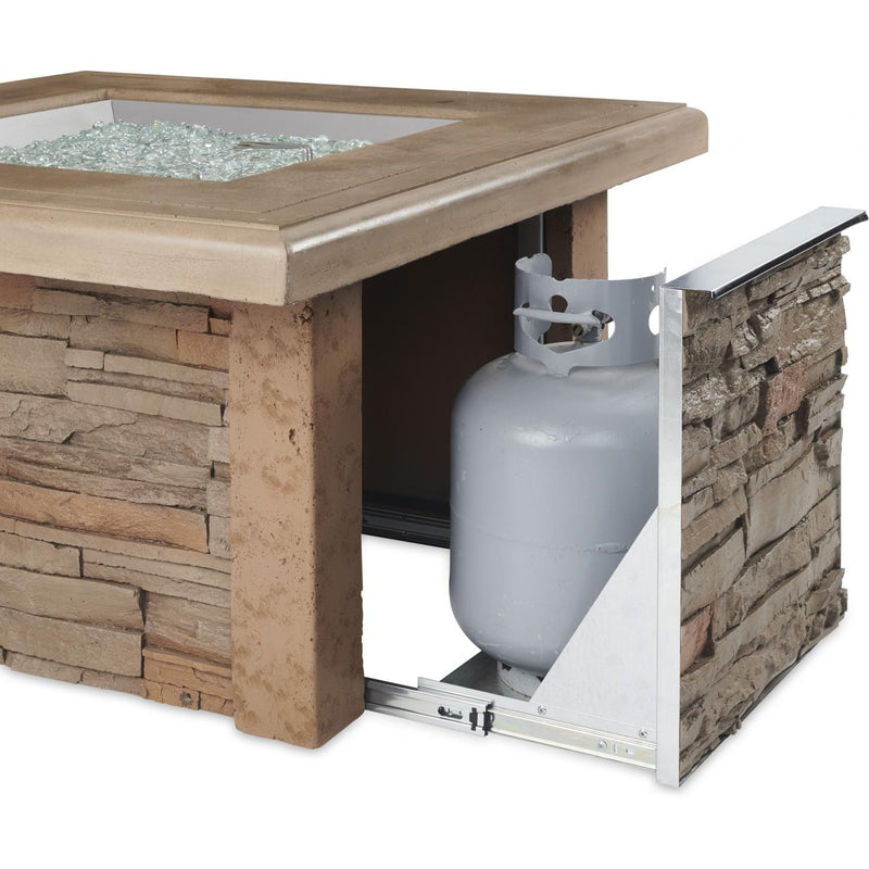 The Outdoor GreatRoom Company 44” Sierra Square Gas Fire Pit Table (SIERRA-2424-M-K) Fire Pit Table The Outdoor GreatRoom Company   