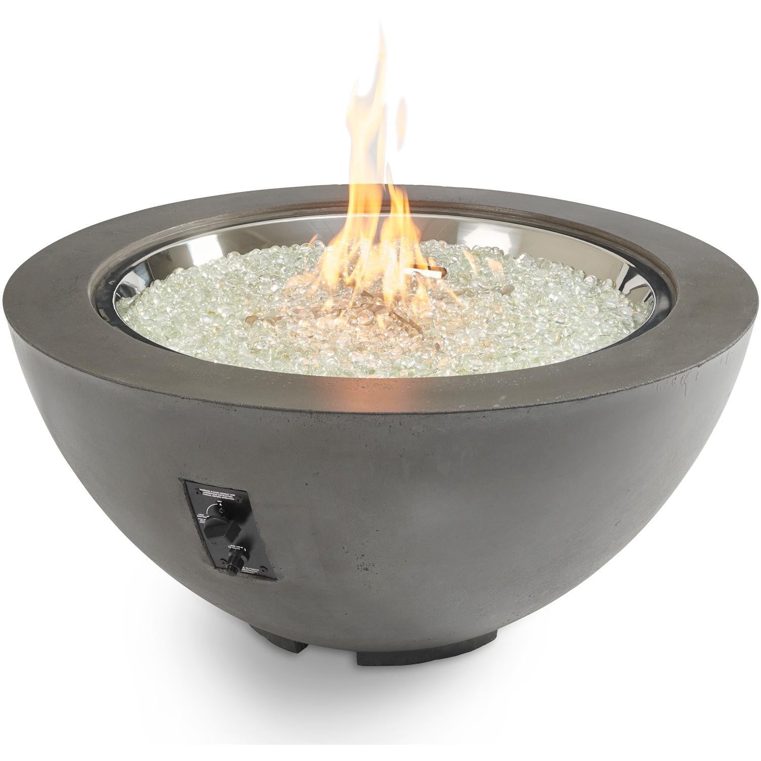 The Outdoor GreatRoom Company Midnight Mist Cove 42" Round Gas Fire Pit Bowl (CV-30MM) Fire Bowls The Outdoor GreatRoom Company   