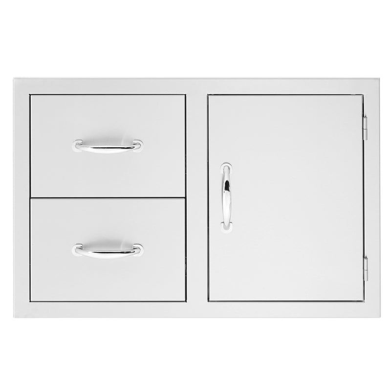 Summerset 33" Masonry Frame Combo: 2-Drawer & Access Door Masonry Combo Doors & Drawers Summerset   