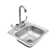 Summerset 15-Inch Sink & Bar Prep: Stainless Steel Elegance for Compact Spaces Sinks & Bar Prep Summerset   