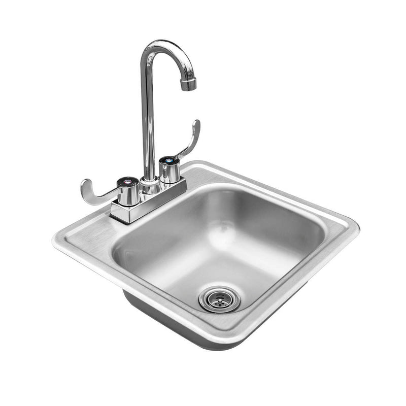 Summerset 15-Inch Sink & Bar Prep: Stainless Steel Elegance for Compact Spaces Sinks & Bar Prep Summerset   
