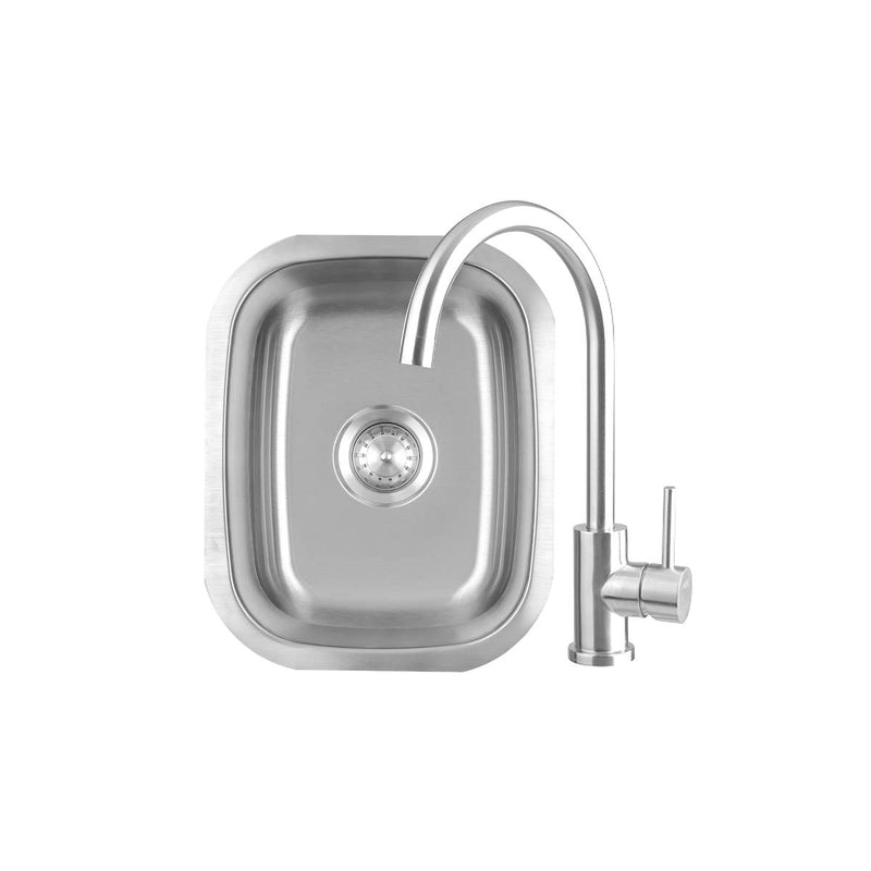 Summerset 18x15 Stainless Steel Sink & Faucet: Bar Prep Essential Sinks & Bar Prep Summerset   