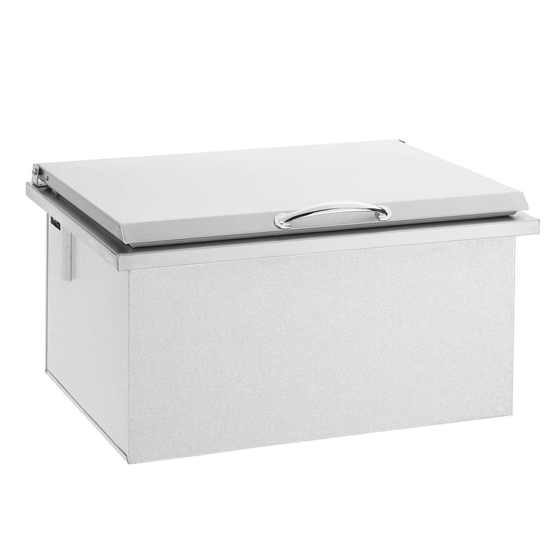 Summerset Drop-In Cooler Sink 28x26: Stainless Steel Bar Prep Essential with Large Basin Drop In Cooler Summerset   