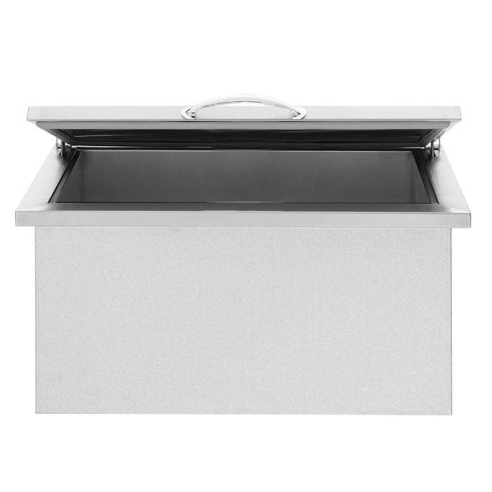 Summerset Drop-In Cooler Sink 28x26: Stainless Steel Bar Prep Essential with Large Basin Drop In Cooler Summerset   