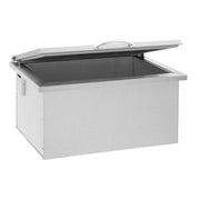 Summerset Drop-In Cooler Sink 28x26: Stainless Steel Bar Prep Essential with Large Basin Drop In Cooler Summerset   