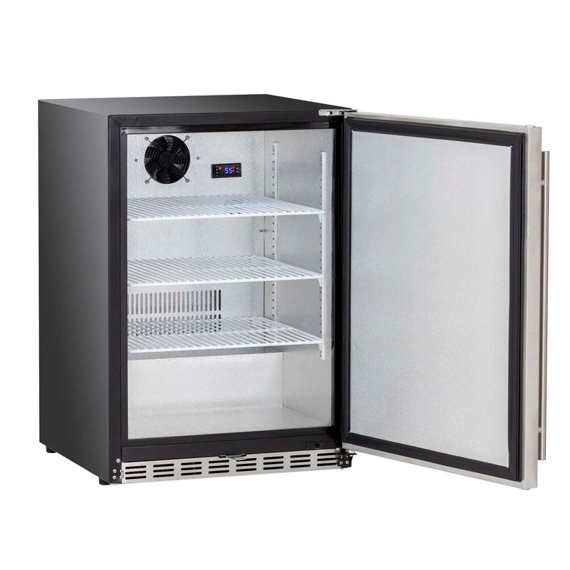 Summerset Outdoor Compact Refrigerator - 24" 5.3 cu ft Right Hinge SSRFR-24S Refrigerator Summerset   