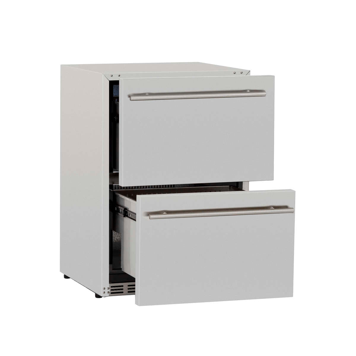 Summerset Outdoor Refrigerator Drawers - SSRFR-24DR2: Deluxe 24" Dual Drawer Unit Refrigerator Drawers Summerset   