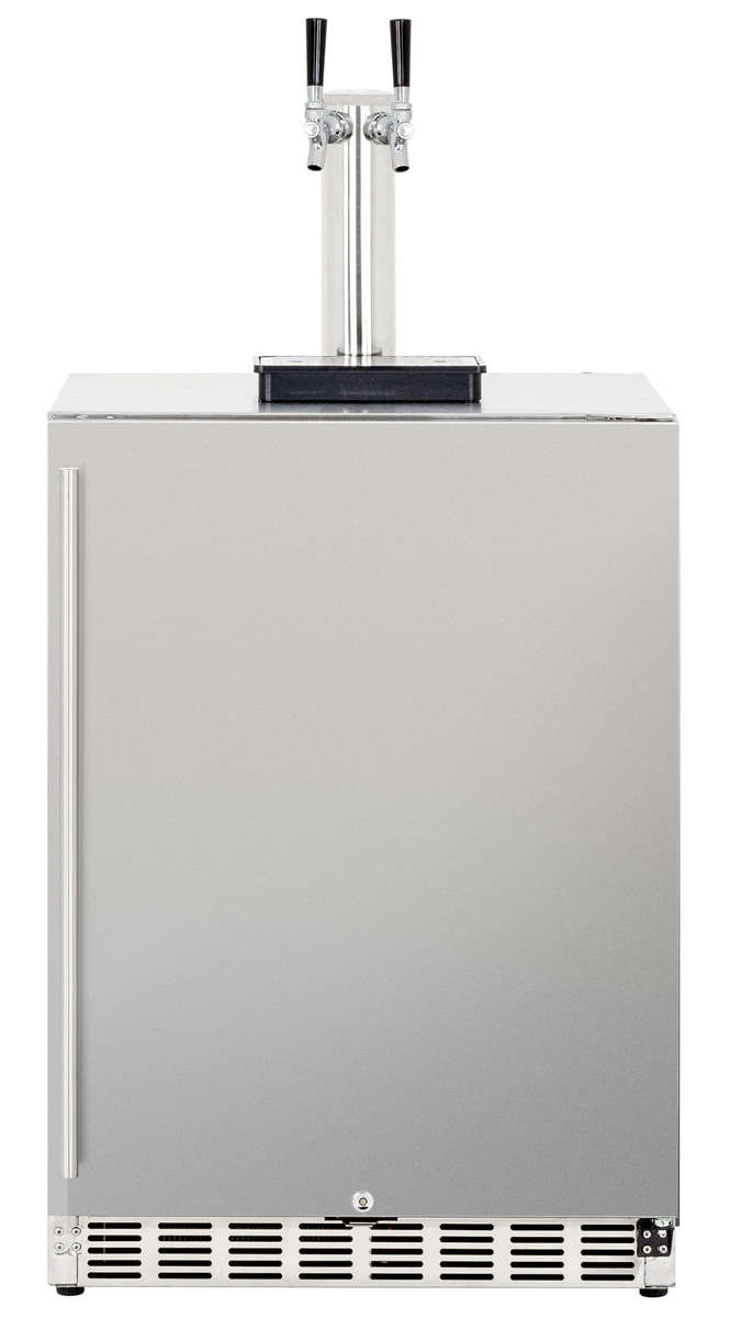 Summerset SSRFR-24DK2 Outdoor Dual Tap Kegerator - 25" Stainless Steel Kegerator Summerset   