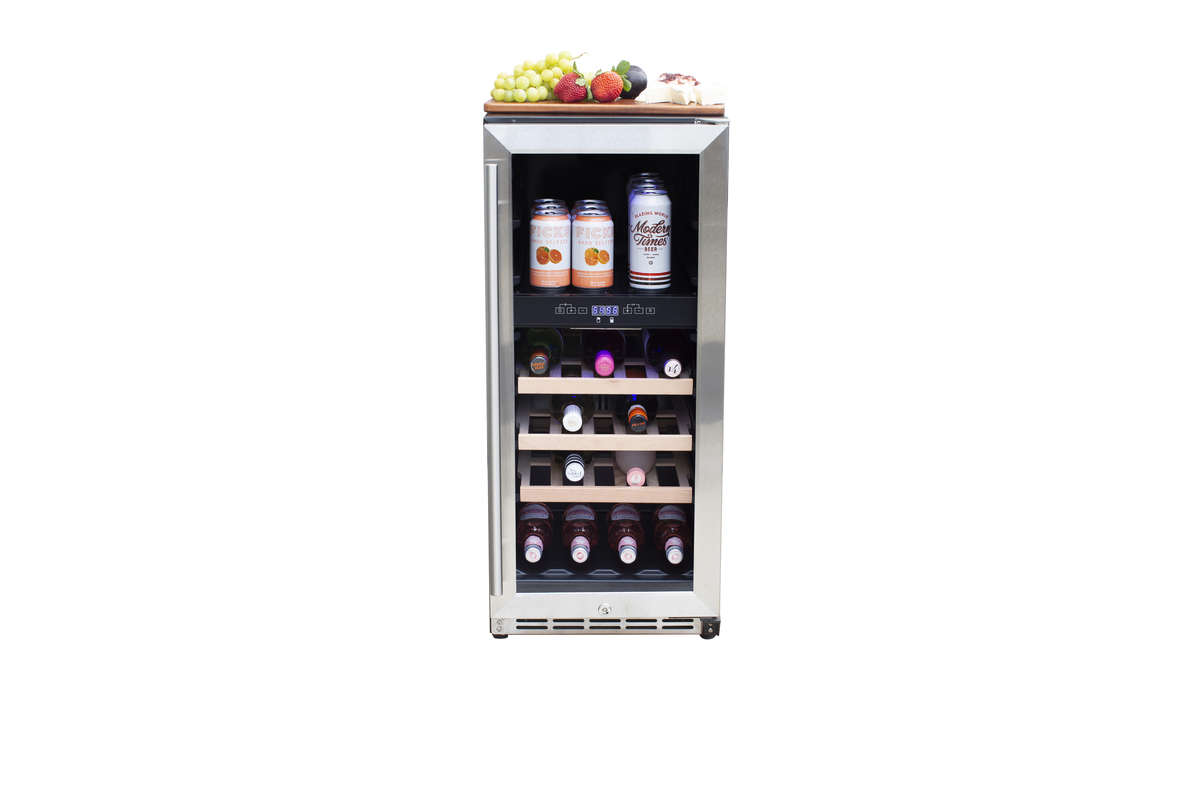 Summerset SSRFR-15WD Outdoor Dual Zone Wine Cooler: 15" Luxury Refrigeration for Perfect Wine Storage Wine Cooler Summerset   