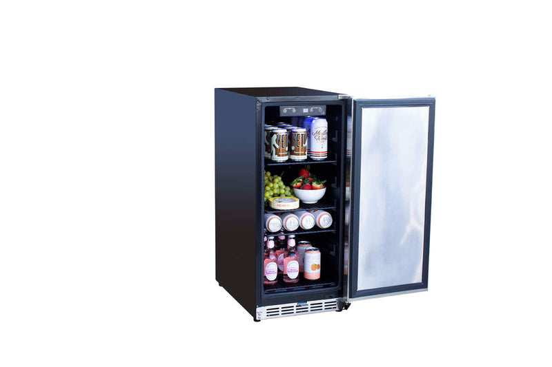 Summerset SSRFR-15S Outdoor Refrigerator: Sleek Stainless Steel Compact Fridge - Perfect for Patio Parties Refrigerator Summerset   