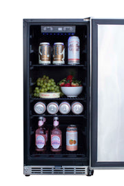 Summerset SSRFR-15S Outdoor Refrigerator: Sleek Stainless Steel Compact Fridge - Perfect for Patio Parties Refrigerator Summerset   
