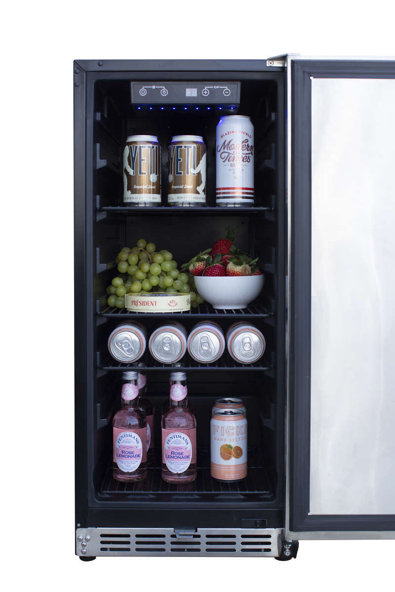 Summerset SSRFR-15S Outdoor Refrigerator: Sleek Stainless Steel Compact Fridge - Perfect for Patio Parties Refrigerator Summerset   