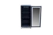 Summerset SSRFR-15G Outdoor Glass Door Fridge - 15" Stainless Steel Refrigerator Summerset   