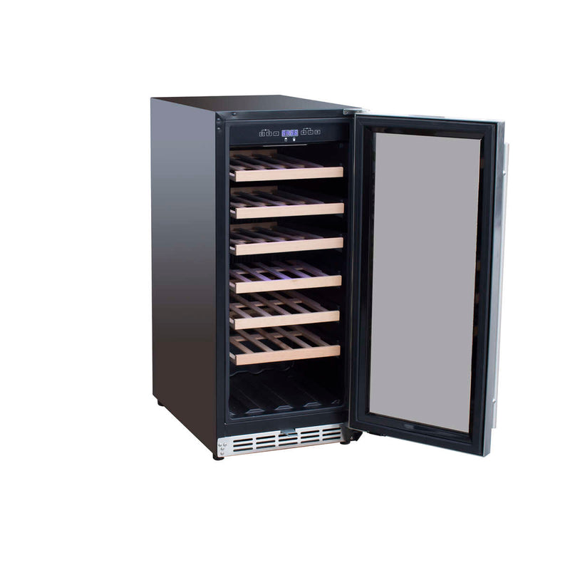 Summerset SSRFR-15W Outdoor Wine Cooler: 15" Stainless Steel Luxury Fridge Wine Cooler Summerset   