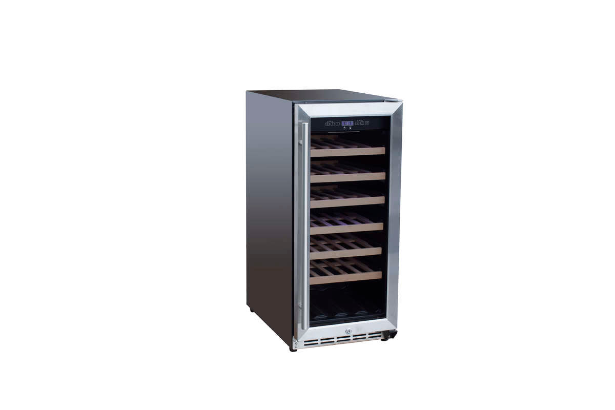 Summerset SSRFR-15W Outdoor Wine Cooler: 15" Stainless Steel Luxury Fridge Wine Cooler Summerset   