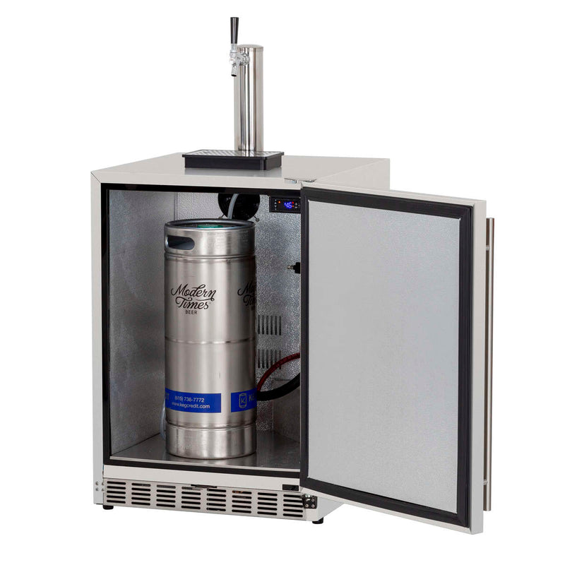 Summerset SSRFR-24DK1 Outdoor Kegerator: 25" Single-Tap Kegerator Solution Kegerator Summerset   