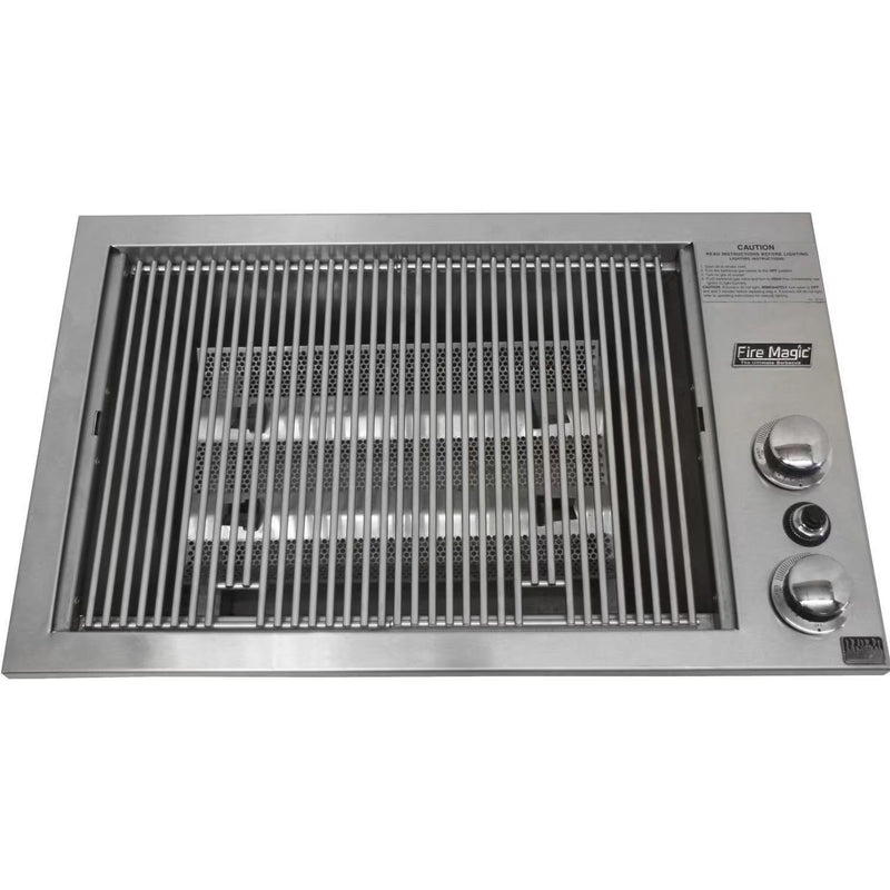Fire Magic Legacy Deluxe Gourmet Propane Gas Countertop Grill, 24x18, Stainless Steel Built-in Gas Grill Fire Magic   