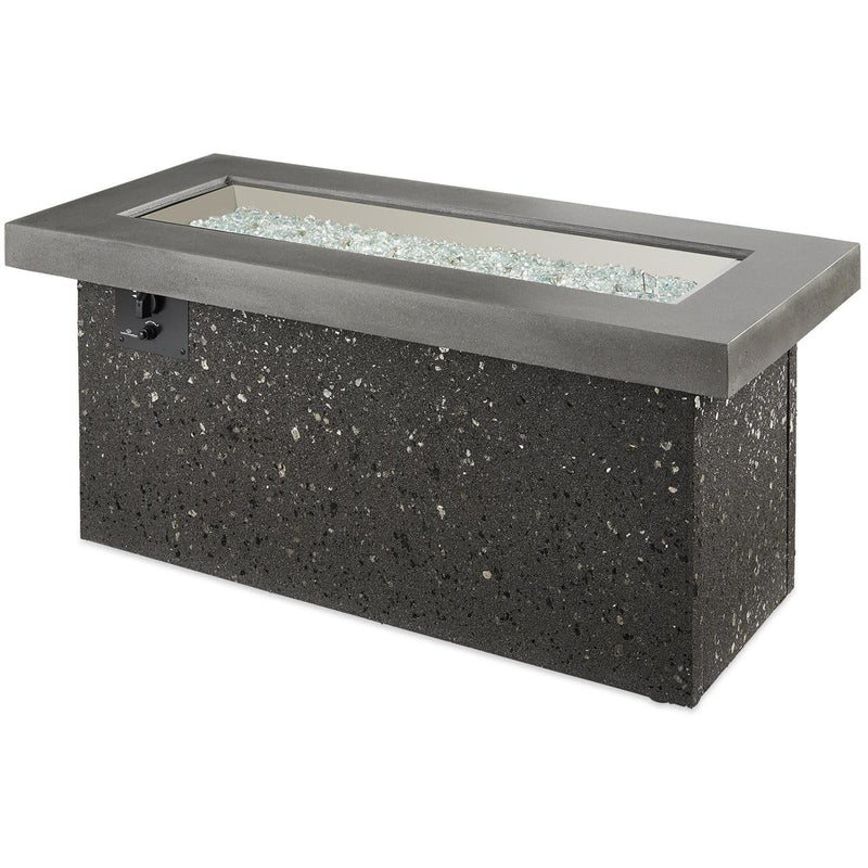 The Outdoor GreatRoom Company 55" Grey Key Largo Linear Gas Fire Pit Table (KL-1242-MM) Fire Pit Table The Outdoor GreatRoom Company   