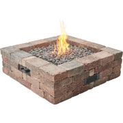 The Outdoor GreatRoom Company 51" Bronson Block Square Gas Fire Pit Kit (BRON5151-K) Fire Pit Kit The Outdoor GreatRoom Company   