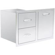 Summerset 33" Stainless Steel LP Tank Pullout Drawer Combo - Efficient Storage Solution Propane Tank Pullout Drawers Summerset   