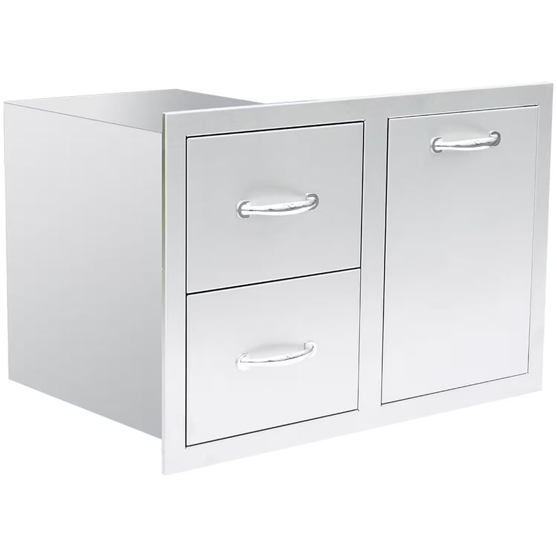 Summerset 33" Stainless Steel LP Tank Pullout Drawer Combo - Efficient Storage Solution Propane Tank Pullout Drawers Summerset   