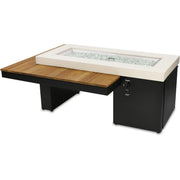 The Outdoor GreatRoom Company 65" Uptown Iroko Gas Fire Pit Table (UPT-1242-IRO) Fire Pit Table The Outdoor GreatRoom Company   