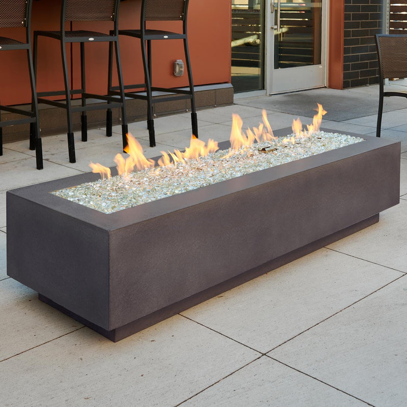 The Outdoor GreatRoom Company Midnight Mist Cove 72" Linear Gas Fire Table (CV-72MM) Fire Pit Table The Outdoor GreatRoom Company   