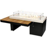 The Outdoor GreatRoom Company 65" Uptown Iroko Gas Fire Pit Table (UPT-1242-IRO) Fire Pit Table The Outdoor GreatRoom Company   