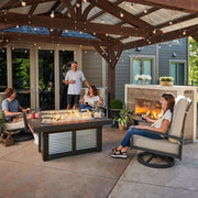 The Outdoor GreatRoom Company 55" Denali Brew Linear Gas Fire Pit Table (DENBR-1242) Fire Pit Table The Outdoor GreatRoom Company   