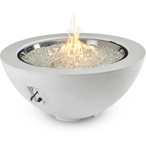 The Outdoor GreatRoom Company White Cove 42" Round Gas Fire Pit Bowl Fire Bowls The Outdoor GreatRoom Company   