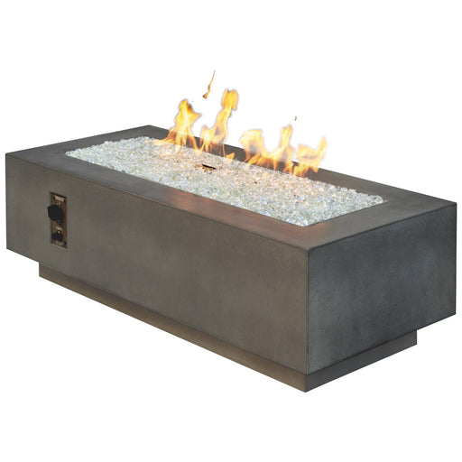 The Outdoor GreatRoom Company Midnight Mist Cove 54" Linear Gas Fire Table Fire Pit Table The Outdoor GreatRoom Company   