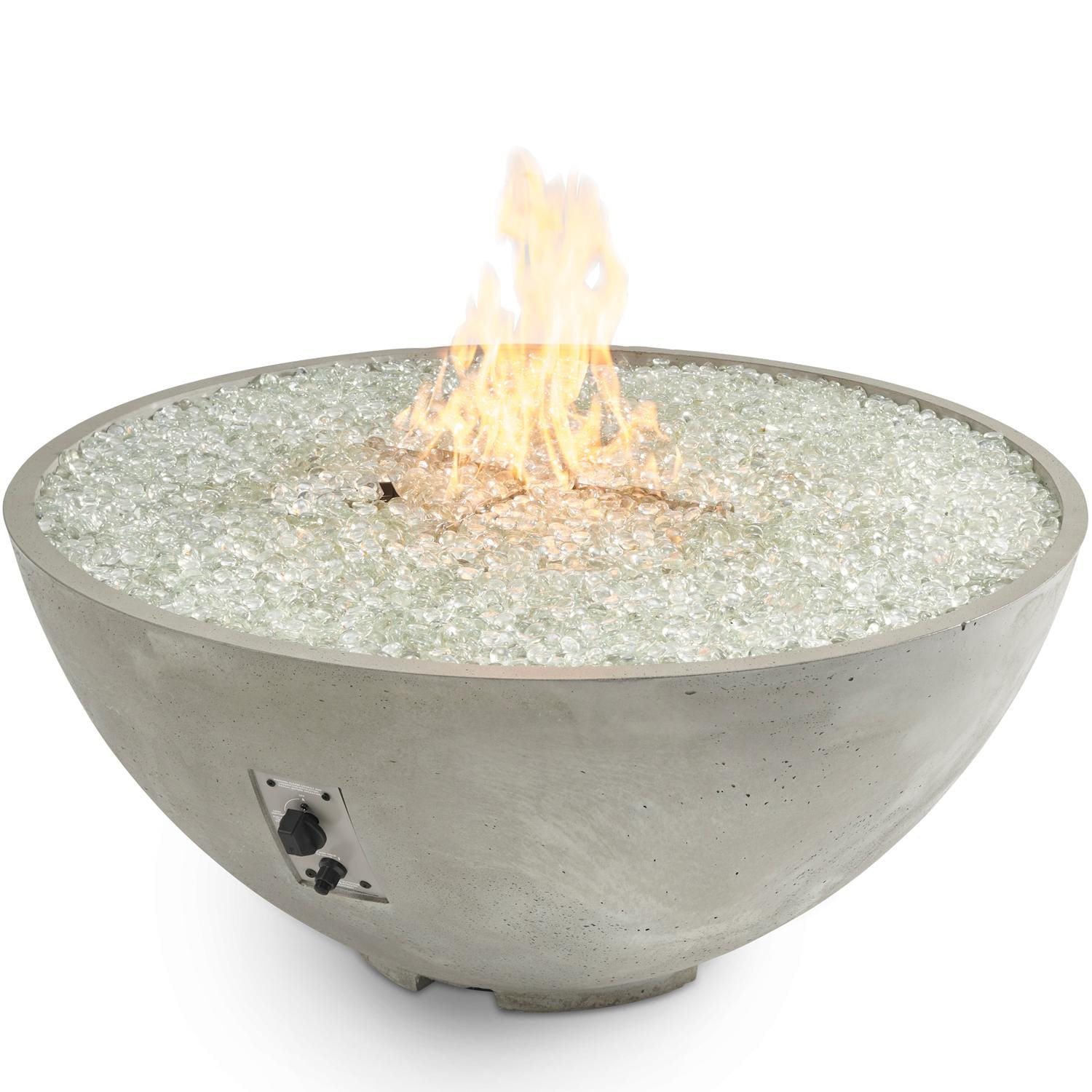 The Outdoor GreatRoom Company Natural Grey Cove Edge 42" Round Gas Fire Pit Bowl (CV-30E) Fire Bowls The Outdoor GreatRoom Company   