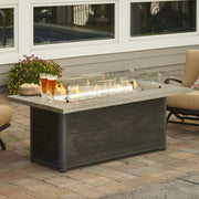 The Outdoor GreatRoom Company 61" Cedar Ridge Linear Gas Fire Pit Table (CR-1242-K) Fire Pit Table The Outdoor GreatRoom Company   