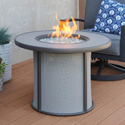 The Outdoor GreatRoom Company 32" Grey Stonefire Round Gas Fire Pit Table (SF-32-GRY-K) Fire Pit Table The Outdoor GreatRoom Company   