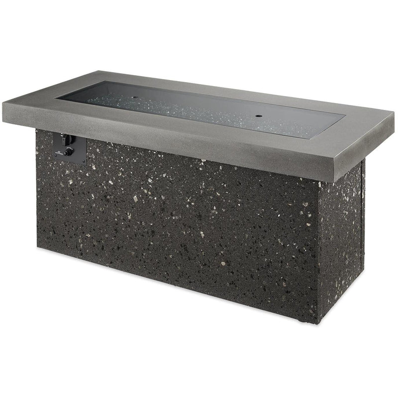 The Outdoor GreatRoom Company 55" Grey Key Largo Linear Gas Fire Pit Table (KL-1242-MM) Fire Pit Table The Outdoor GreatRoom Company   