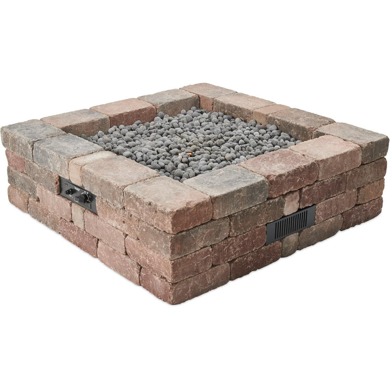 The Outdoor GreatRoom Company 51" Bronson Block Square Gas Fire Pit Kit (BRON5151-K) Fire Pit Kit The Outdoor GreatRoom Company   