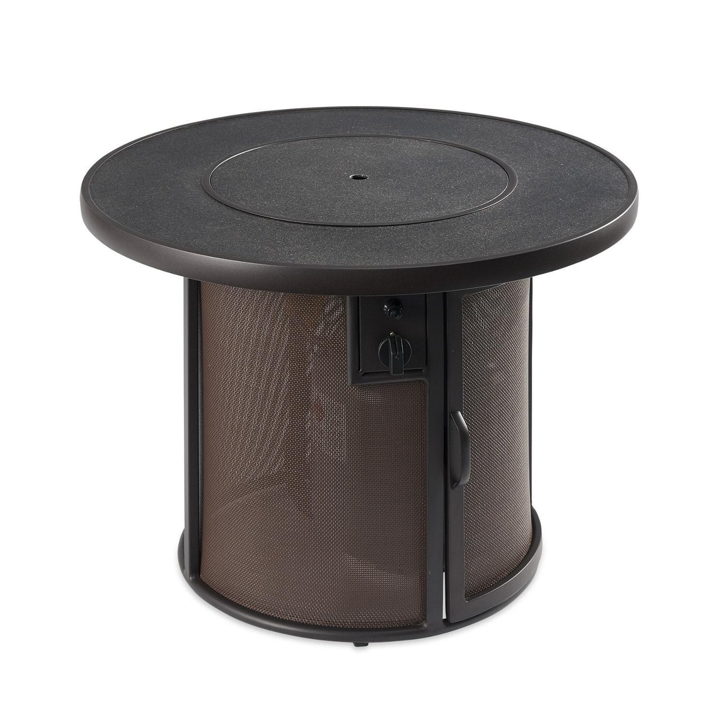 The Outdoor GreatRoom Company 35" Brown Stonefire Round Gas Fire Pit Table (SF-32-K) Fire Pit Table The Outdoor GreatRoom Company   