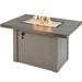 The Outdoor GreatRoom Company 44" Stone Grey Havenwood Rectangular Gas Fire Pit Table with Grey Base Fire Pit Table The Outdoor GreatRoom Company   