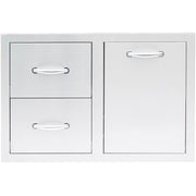 Summerset 33" Stainless Steel LP Tank Pullout Drawer Combo - Efficient Storage Solution Propane Tank Pullout Drawers Summerset   
