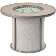 The Outdoor GreatRoom Company 32" Grey Stonefire Round Gas Fire Pit Table (SF-32-GRY-K) Fire Pit Table The Outdoor GreatRoom Company   