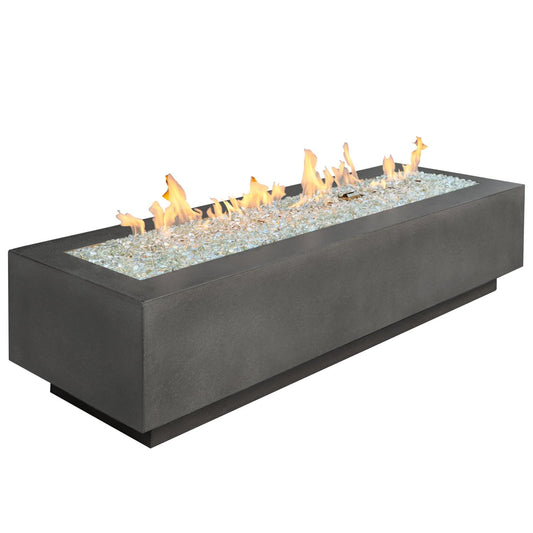 The Outdoor GreatRoom Company Midnight Mist Cove 72" Linear Gas Fire Table (CV-72MM) Fire Pit Table The Outdoor GreatRoom Company   