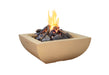 American Fyre Designs 36" Bordeaux Square Gas Fire Bowl Fire Bowls American Fyre Designs Cafe Blanco Natural Gas Manual Ignition System