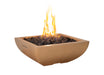 American Fyre Designs 30" Bordeaux Petite Square Gas Fire Bowl Fire Bowls American Fyre Designs Cafe Blanco Natural Gas 