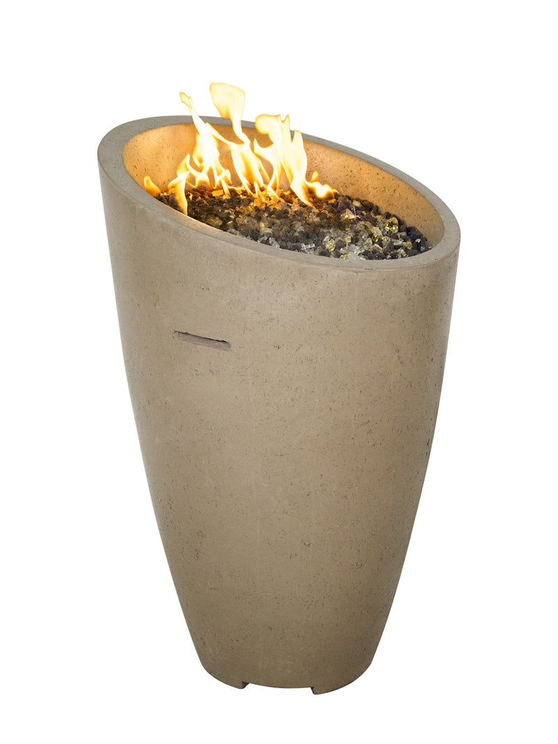 American Fyre Designs 23" Eclipse Gas Fire Urn Without Access Door Fire Urns American Fyre Designs Smoke Natural Gas 