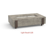 American Fyre Designs 60" Iron Saddle Gas Firetable Fire Pit Table American Fyre Designs Light Basalt Propane Gas Manual Ignition System
