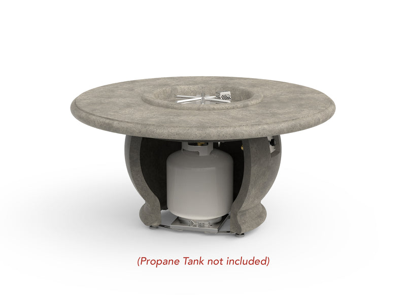 American Fyre Designs Elegant 48" Amphora Gas Firetable Fire Pit Table American Fyre Designs   