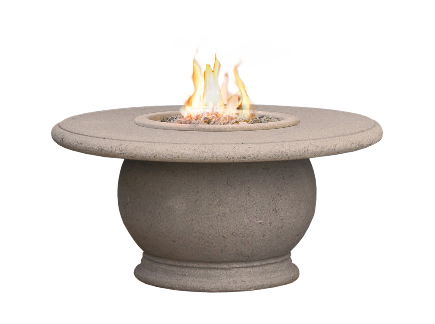 American Fyre Designs Elegant 48" Amphora Gas Firetable Fire Pit Table American Fyre Designs   