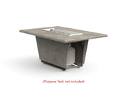 American Fyre Designs 54" Cosmopolitan Rectangle Gas Firetable Fire Pit Table American Fyre Designs   